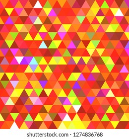 New abstract background multicolored simple seamless triangle.