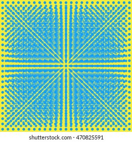 New abstract background of receding and intersecting points.