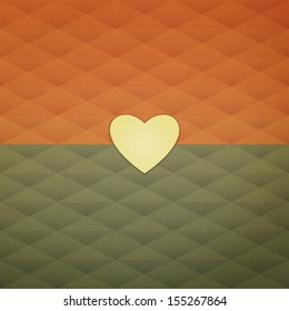 new abstract background with single heart sticker can use like minimalistic design symbol