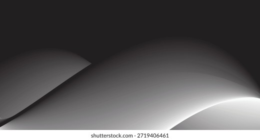 Nuevo fondo abstracto de la onda negra para el Anuncio. diseño negro