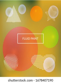 New abstract colorful background. Creative backdrop with colored bubbles and white shapes. Vector illustration space. Pink trendy soft blurred forms and elegant smooth blend.