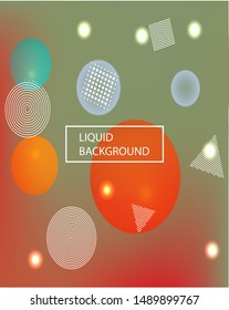 New abstract colorful background. Light backdrop with colored bubbles and white shapes. Vector illustration layout. Green trendy soft blurred forms and elegant smooth blend.