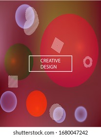Nuevo fondo colorido abstracto. Fondo claro con burbujas de colores y formas blancas. Volante de ilustración del vector. Formas suaves y de diseño verde y elegante mezcla suave.