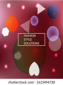 New abstract colorful background. Minimal backdrop with colored bubbles and white shapes. Vector illustration concept. Green trendy soft blurred forms and elegant smooth blend.