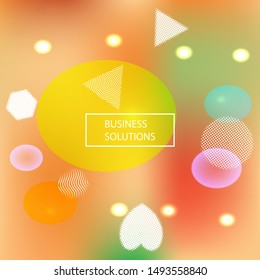 New abstract colorful background. Vector illustration theme. Minimal backdrop with colored bubbles and white shapes. Pink trendy soft blurred forms and elegant smooth blend.