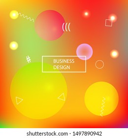 New abstract colorful background. Vector illustration texture. Clean backdrop with colored bubbles and white shapes. Red trendy soft blurred forms and elegant smooth blend.