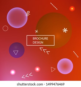 New abstract colorful background. Vector illustration flyer. Colorful backdrop with colored bubbles and white shapes. Red trendy soft blurred forms and elegant smooth blend.