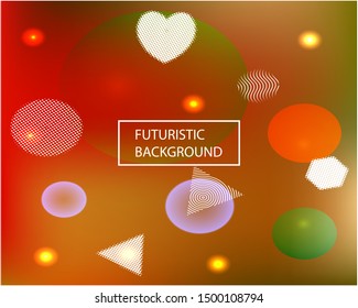 New abstract colorful background. Vector illustration layout. Fresh backdrop with colored bubbles and white shapes. Red trendy soft blurred forms and elegant smooth blend.