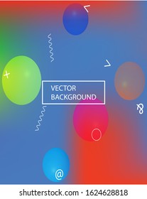 New abstract colorful background. Vector illustration texture. Flat backdrop with colored bubbles and white shapes. Green trendy soft blurred forms and elegant smooth blend.