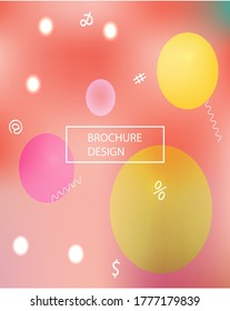 New abstract colorful background. Vector illustration elements. Colorful backdrop with colored bubbles and white shapes. Yellow trendy soft blurred forms and elegant smooth blend.