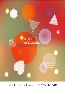 New abstract colorful background. Vector illustration vintage. Creative backdrop with colored bubbles and white shapes. Blue trendy soft blurred forms and elegant smooth blend.