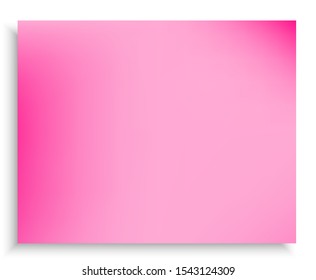New abstract colourful background. Flat backdrop with smooth and soft shadow. Vector illustration flyer. Pink trendy and easy editable colored banner template.