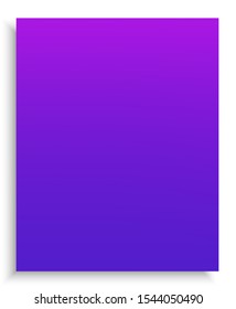 New abstract colourful background. Fresh backdrop with smooth and soft shadow. Vector illustration texture. Violet trendy and easy editable colored banner template.