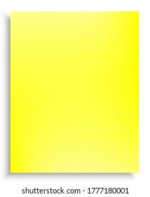 New abstract colourful background. Fresh backdrop with smooth and soft shadow. Vector illustration element. Yellow trendy and easy editable colored banner template.