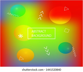 New abstract colourful background Simple backdrop with bright rainbow colors. Vector illustration pastel. Green trendy soft blurred colors and elegant smooth blend.