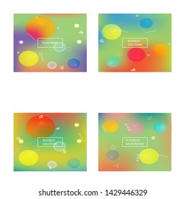 New abstract colourful background Vector illustration flyer. Minimal backdrop with bright rainbow colors. Green trendy soft blurred colors and elegant smooth blend.