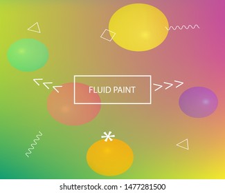 New abstract colourful background. Vector illustration flyer. Liquid backdrop with simple muffled colors. Green trendy soft blurred colors and elegant smooth blend.