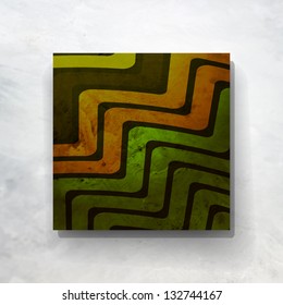 new abstract frame with colored stripes on white background can use like tribal wallpaper