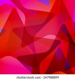 new abstract, geometric background with red stars pattern. vector graphic design