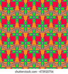 New abstract geometric colorful seamless pattern for background.