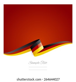 New abstract Germany flag ribbon