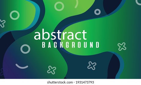 new abstract green gradient background and modern geometry, premium vektor
