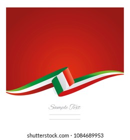 New abstract Italy flag ribbon