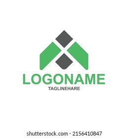 Nuevos pasos de diseño de logotipo abstracto 