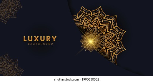 New Abstract Luxury Mandala background 