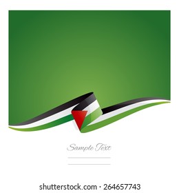 New abstract Palestine flag ribbon