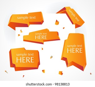 New abstract speech bubble vector background