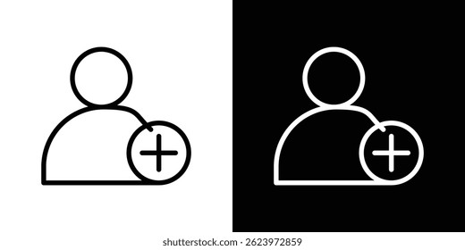 Vetor de ícone de conta nova, modelo de logotipo de ilustração em estilo moderno