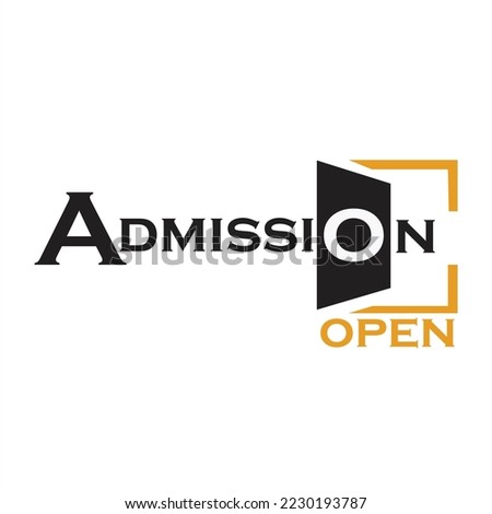new admission open  logo design