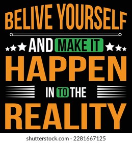 New Advanced Typography T-Shirt Design, Motivational quotes.