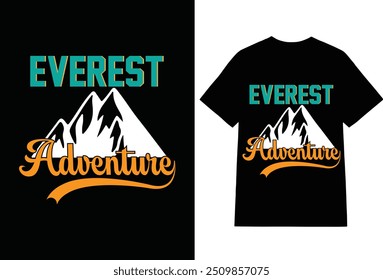 novo design de t-shirt de aventura para todos