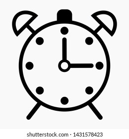 New alarm clock ringing icon modern design illustration.