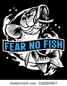 new amazing fishing t-shirt design illustration with fishing shirt quotes