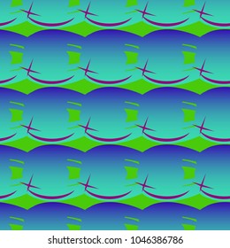 New amazing seamless pattern with colored tooth.