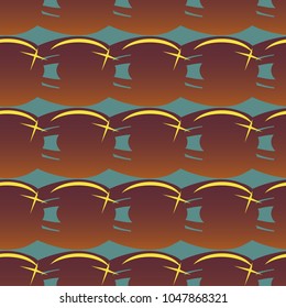 New amazing seamless pattern with colored tooth.