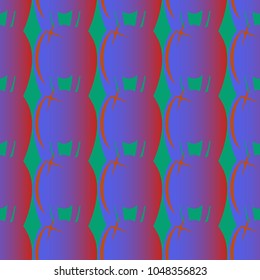 New amazing seamless pattern with colored tooth.