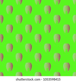 New amazing seamless pattern with colored tooth.