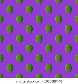 New amazing seamless pattern with colored tooth.