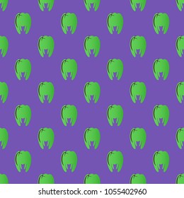 New amazing seamless pattern with colored tooth.