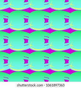 New amazing seamless pattern with colored tooth.