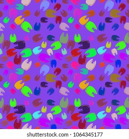 New amazing seamless pattern with colored tooth.