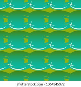 New amazing seamless pattern with colored tooth.
