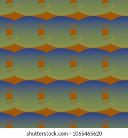 New amazing seamless pattern with colored tooth.