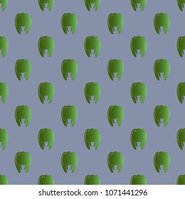 New amazing seamless pattern with colored tooth.