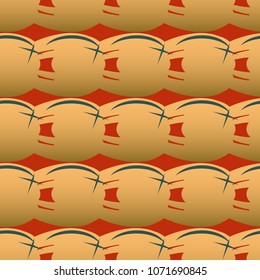 New amazing seamless pattern with colored tooth.