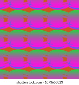 New amazing seamless pattern with colored tooth.